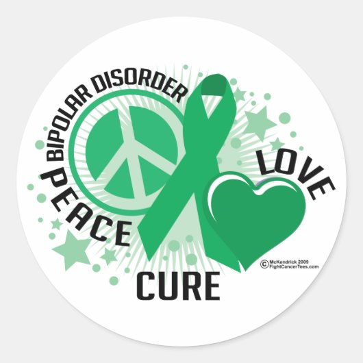 Bipolaire stoornis PLC Ronde Sticker (Voorkant)