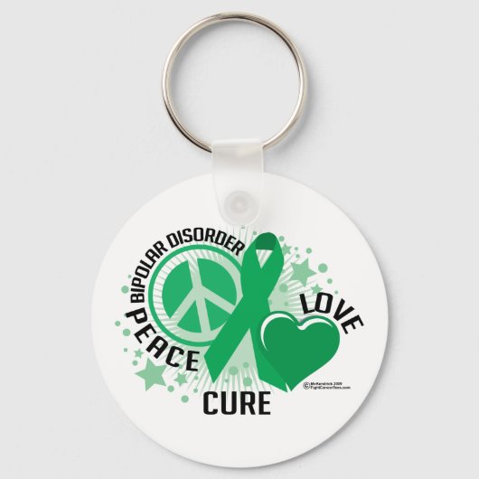 Bipolaire stoornis PLC Sleutelhanger (Voorkant)