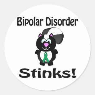 Bipolaire Stoornis Stinkt Stinkdier Bewustzijnsont Ronde Sticker