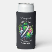 Bipolar Awareness | Thriving with Courage Seltzer Blikjeskoeler (Seltzer Voorkant)