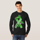 Bipolar Ribbon Pocket  Bipolar Disorder Awareness T-shirt (Voorkant volledig)