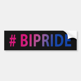 #Bipride Bisexual Pride Bumpersticker