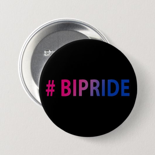 #Bipride Bisexual Pride Ronde Button 7,6 Cm (Voorkant /achterkant)