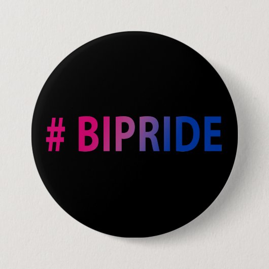 #Bipride Bisexual Pride Ronde Button 7,6 Cm (Voorkant)