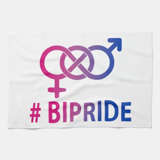 #Bipride Bisexual Pride  Theedoek (Horizontaal)