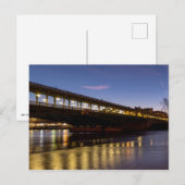 Bir-Hakeim brug bij zonsopgang in de winter - Pari Briefkaart (Voorkant / Achterkant)