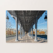 Bir-Hakeimbrug over de Seine - Parijs, Frankrijk Legpuzzel (Horizontaal)