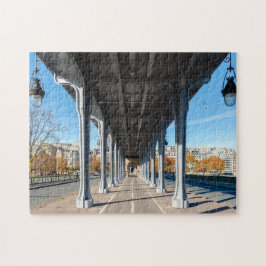 Bir-Hakeimbrug over de Seine - Parijs, Frankrijk Legpuzzel
