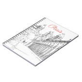 Bir-Hakeimbrug over de Seine - Parijs, Frankrijk Notitieboek (Linkerzijde)