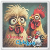 “Birb Energy” Mike & Mandy Selfie Vinyl Sticker (Voorkant)