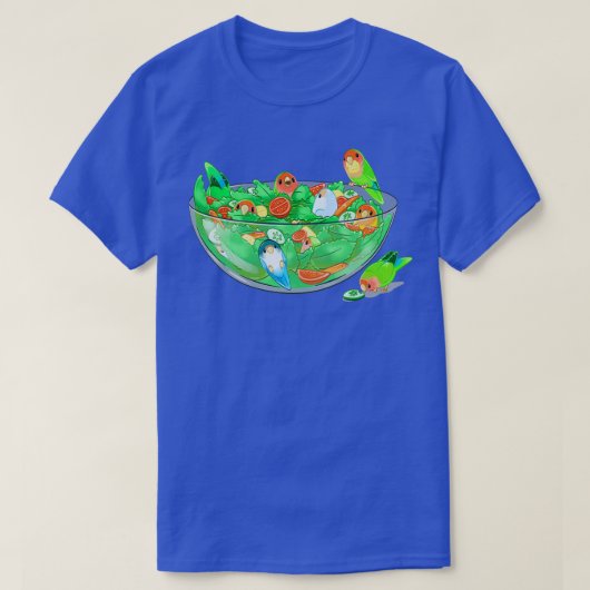 Birb Salad Peach Faces T-shirt (Design voorkant)