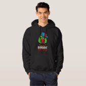 Birbing Ain't Easy Parrot I Green Indian Ringneck Hoodie (Voorkant volledig)