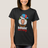 Birbing Ain't Easy Parrot I Green Monk Parakeet Qu T-shirt (Voorkant)