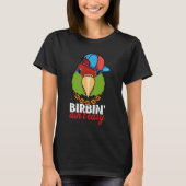 Birbing Ain't Easy Parrot I Mexican Red headed Ama T-shirt (Voorkant)