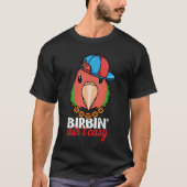 Birbing Ain't Easy Parrot I Rosy faced Green Loveb T-shirt (Voorkant)