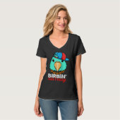 Birbing Ain't Easy Parrot I Turquoise Parrotlet Ra T-shirt (Voorkant volledig)