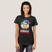 Birbing Ain't Easy Parrot I Violet Budgie Budgerig T-shirt (Voorkant volledig)