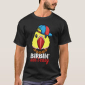 Birbing Ain't Easy Parrot I Yellow Indian Ringnek T-shirt (Voorkant)