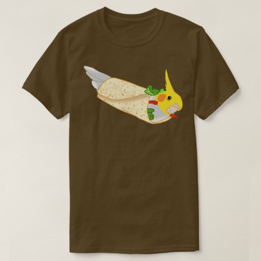 birbito burrito cockatiel doodle t-shirt (Design voorkant)