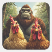 “Birbs Meet Bigfoot” Sticker Sheet (Voorkant)