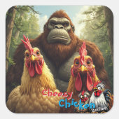 “Birbs Meet Bigfoot” Sticker Sheet (Voorkant)