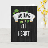 Birch Banner en Ivy Birthday Humor Kaart (Gele Bloem)