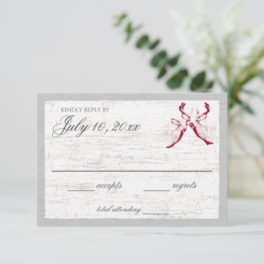 Birch Bark and Deer Response Kaart (Staand voorkant)