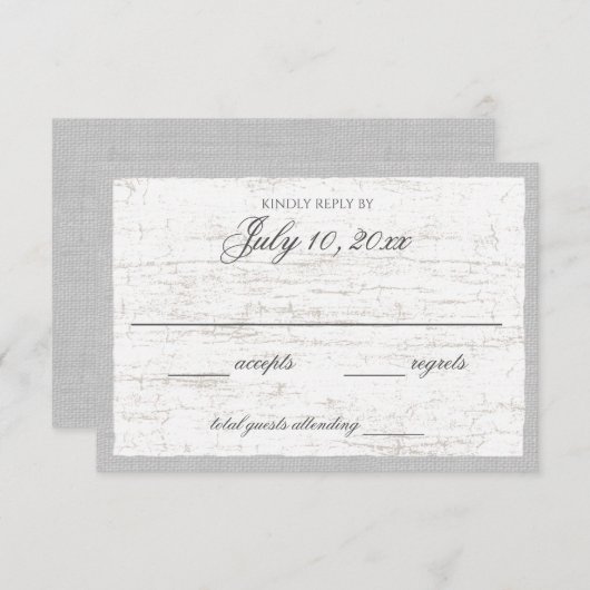 Birch Bark and Woodland Response Kaart (Voorkant / Achterkant)