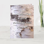 Birch Bark Birthday Humorous Kaart (Voorkant)