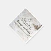 Birch Bark bruiloft Servetten (Hoek)