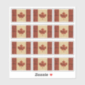 Birch Bark Canadian Flag Sticker (Vel)