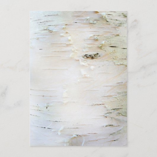 Birch Bark Hart Rustieke Bruiloft Informatie Informatiekaartje (Achterkant)