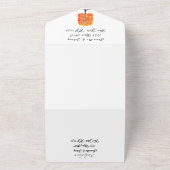 Birch Bark Herfst Country Rustige houtbladeren All In One Uitnodiging (Buitenkant)