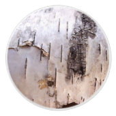 Birch Bark Keramische Knop (Voorkant)