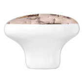 Birch Bark Keramische Knop (Zijkant)