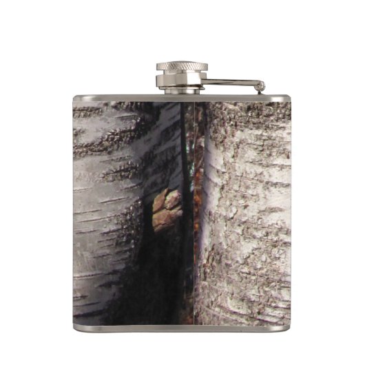 Birch Bark ~ kolf Heupfles (Achterkant)