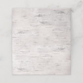 Birch Bark Look Trouwgevouwen Place Card Plaatskaartje (Buitenkant ongevouwen)