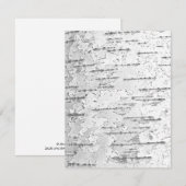 Birch Bark Note Kaart Notitiekaartje (Voorkant / Achterkant)