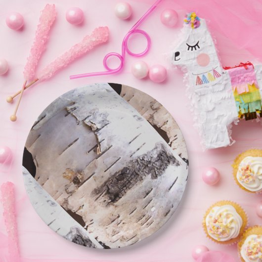 Birch Bark Papieren Bordje (Feest)