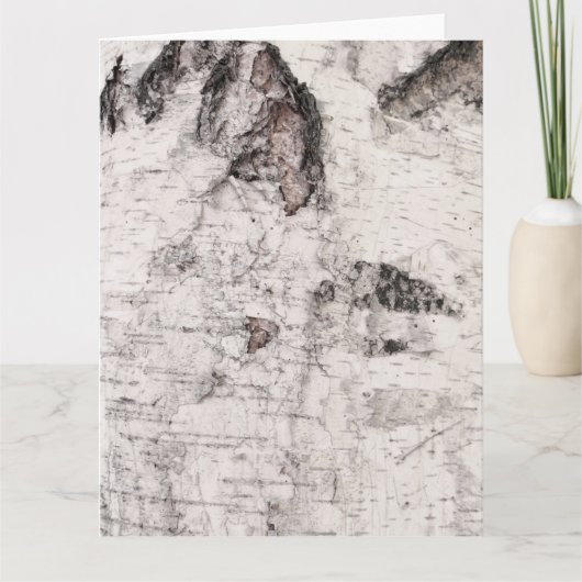 Birch bark pattern card kaart (Voorkant)