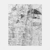 Birch bark pattern fleece blanket (Voorkant)