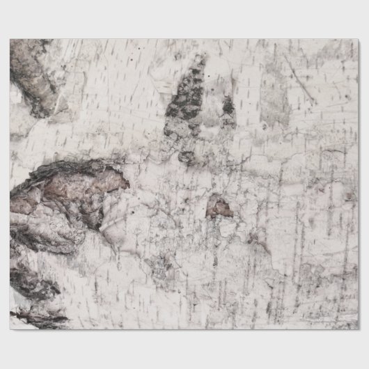 Birch bark pattern wrapping paper cadeaupapier (Vlak)