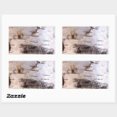 Birch Bark Rechthoekige Sticker (Vel)