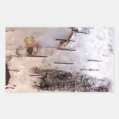 Birch Bark Rechthoekige Sticker (Voorkant)