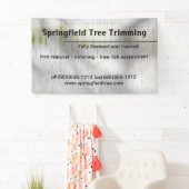 Birch Bark Rustic Natuur Custom Business Spandoek (Insitu)
