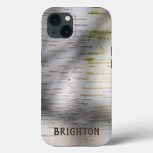 Birch Bark Rustige Natuur Aangepaste naam Case-Mate iPhone Case