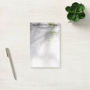 Birch Bark Rustige Natuur Aangepaste naam Post-it® Notes