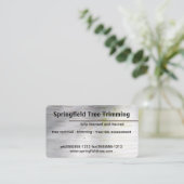 Birch Bark Rustige Natuur Aangepaste naam Visitekaartje (Staand voorkant)