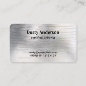 Birch Bark Rustige Natuur Aangepaste naam Visitekaartje (Achterkant)