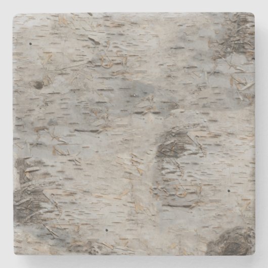 Birch Bark Stenen Onderzetter (Voorkant)